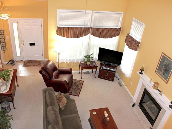 Living room view from loft