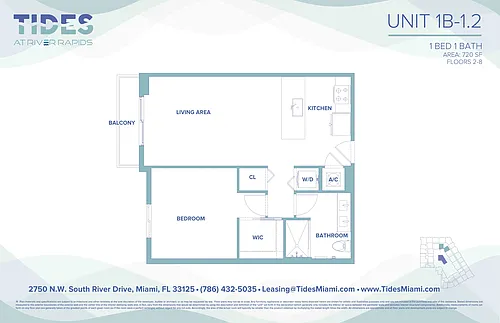 Floor plan 1B-12