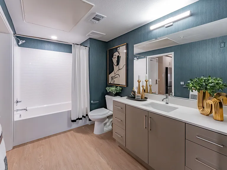 Large Bathroom with modern finishes