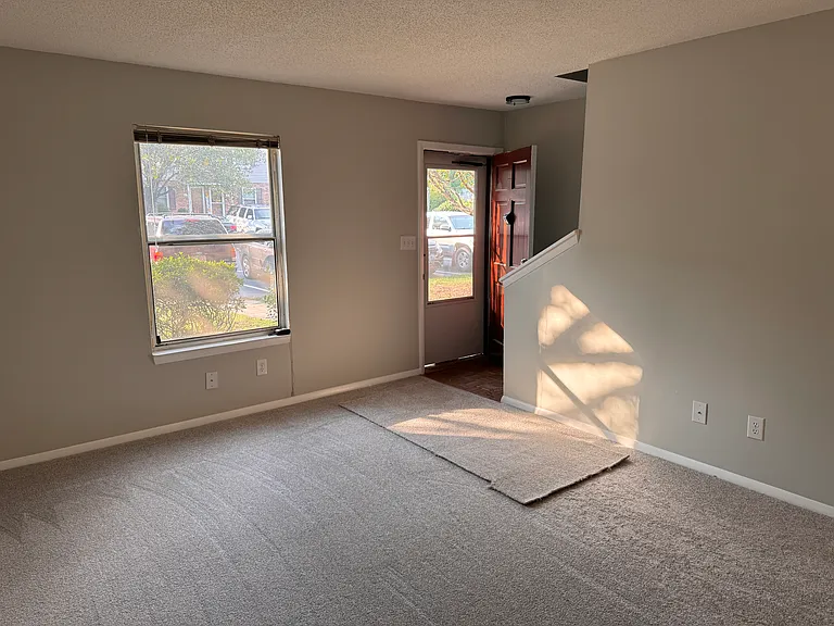 Living room and front door