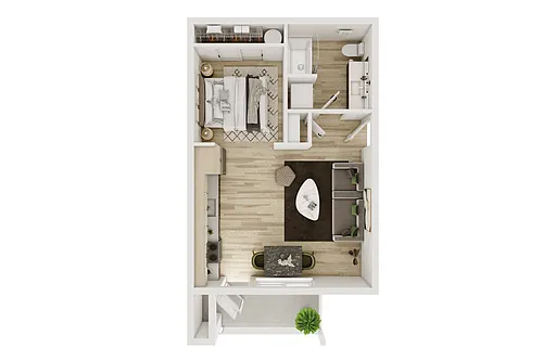 Floor plan Phase II Studio