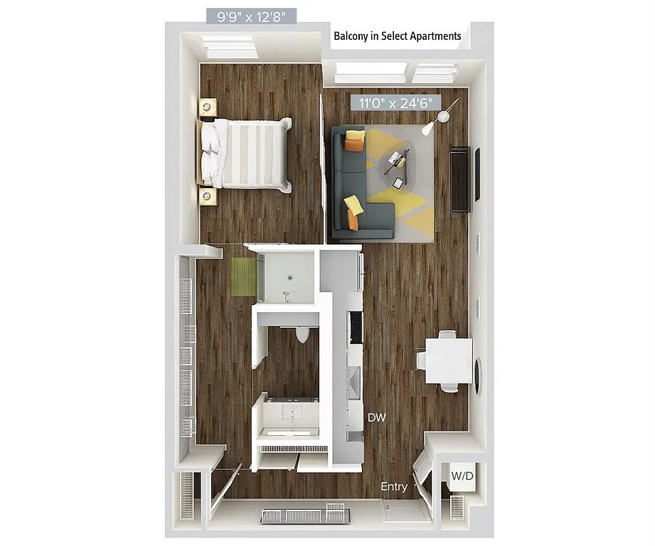 Floor plan Furnished-A12VAM08-655-Furnished
