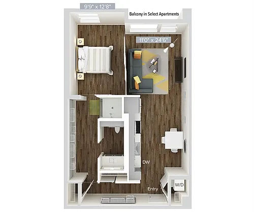 Floor plan Furnished-A12VAM08-655-Furnished
