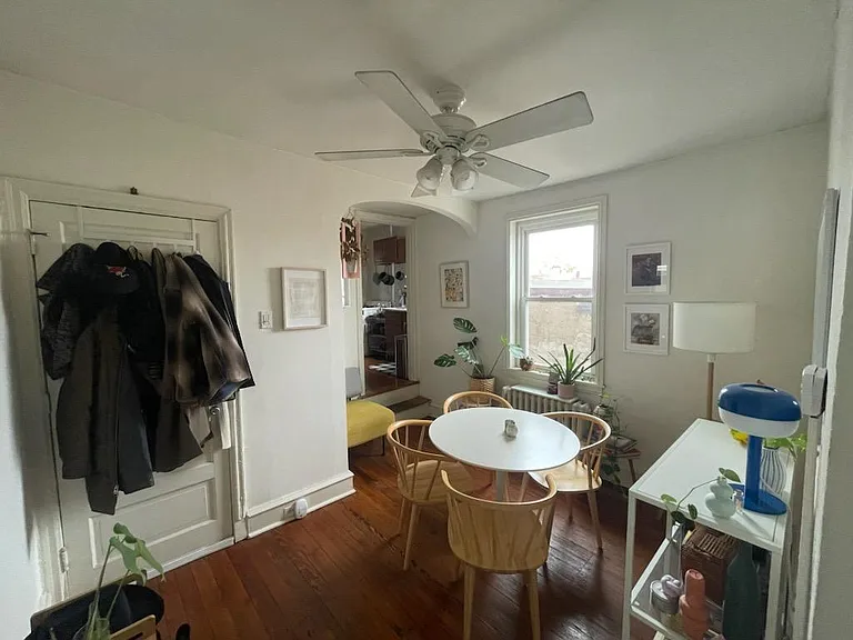 Photo from 2024 of sitting room/dining room