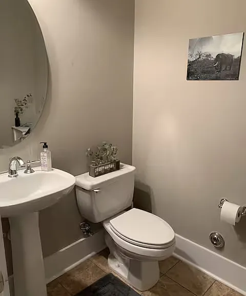Downstairs half bath