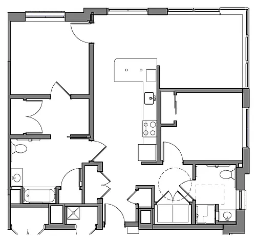 Floor plan 2 Bedroom