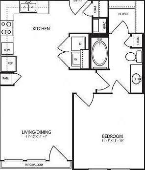 A2-1 floor plan Landmark On Lovers