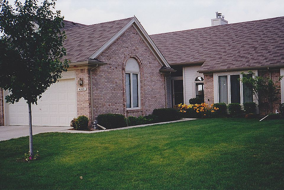 Brick architecture/wood trim