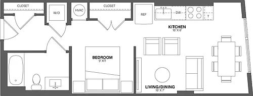 Floor plan Studio-S10