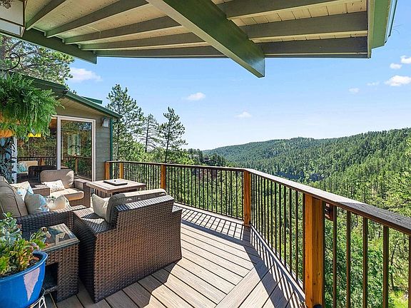 View from wrap around deck.