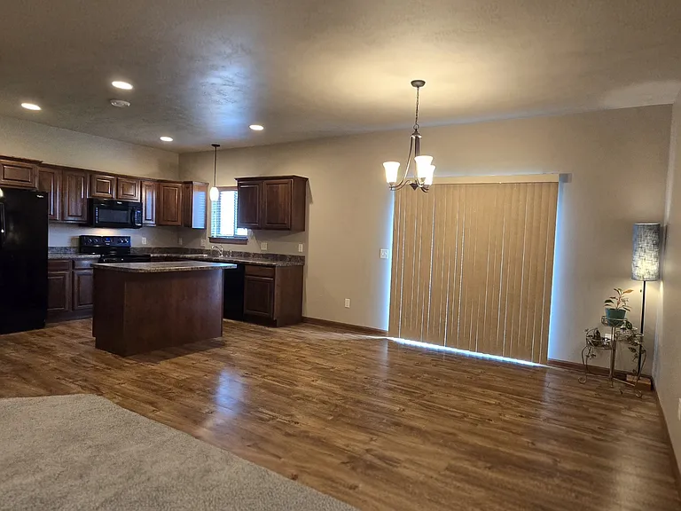 Open living space first floor