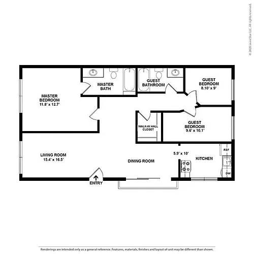 Floor plan 3bd