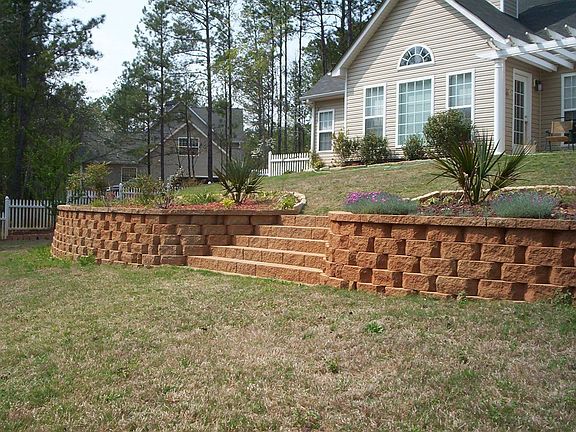 Back Yard Retaining Wall