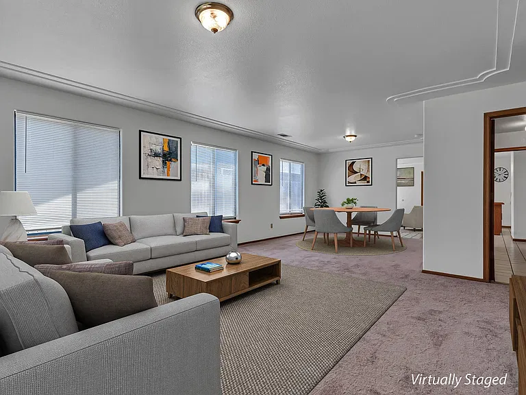 Virtually Staged Living Room