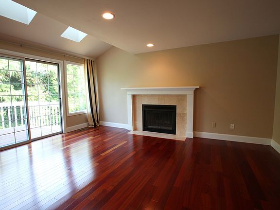 fireplace off kitchen