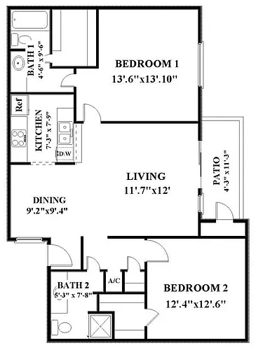 Floor plan B2