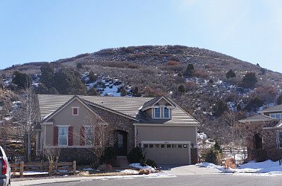 View from front of house