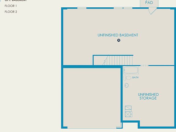 Hampton Floor Plan, Quick Move-In Home, Basement