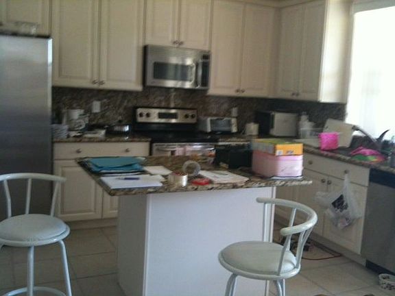 Kitchen with granite