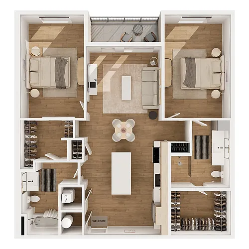 Floor plan B1E