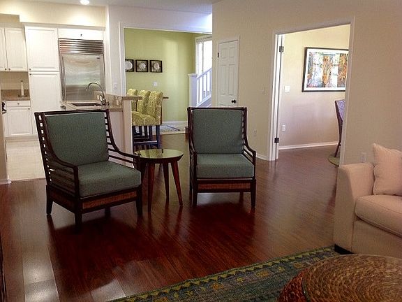 Living room looking to entry