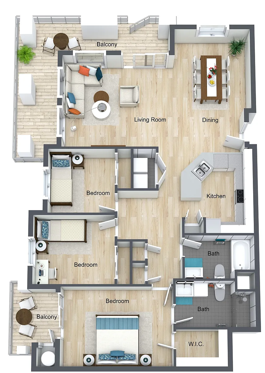 Floor plan 3 Bedroom