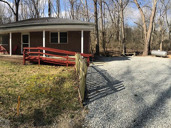 Peaceful and beautiful setting with a creek that runs through property in the back.