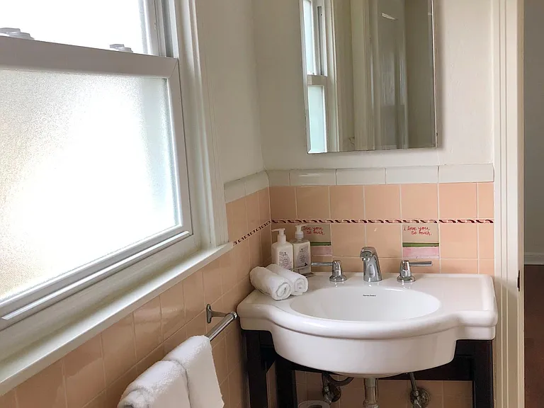 Jack-and-Jill bathroom shared by bedrooms #2 and #3