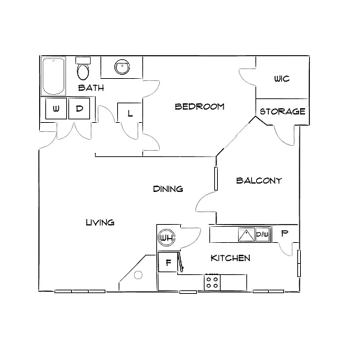 Floor plan Design 1B