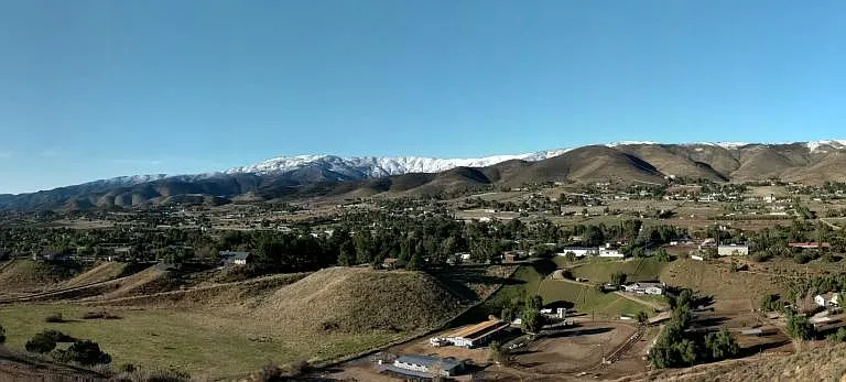 Valley view from the hot-tub
