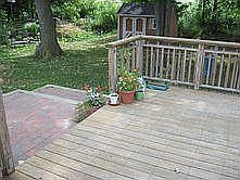 Large custom deck and patio