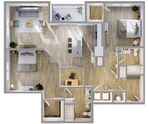 Floor plan B2 80