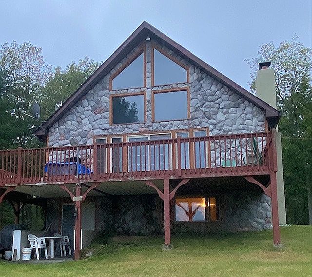 House facing field   