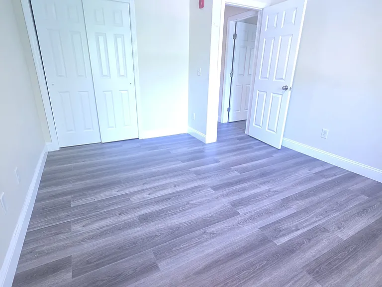 double closet in guest bedroom