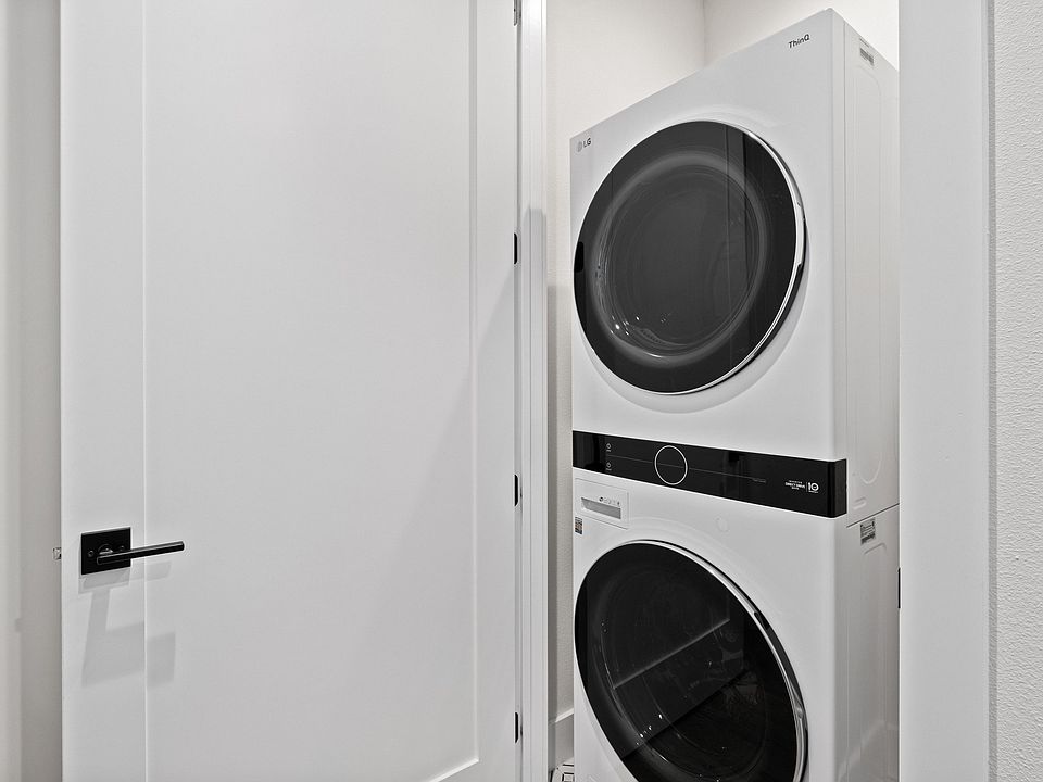 Laundry tower located on second floor.