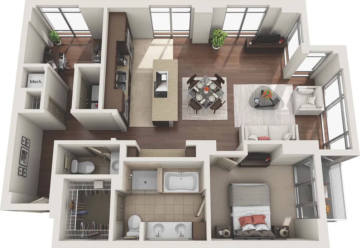 Floor plan A1.5AD