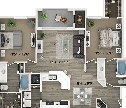 B3 2 Bedroom 2 Bath B3 2 Bedroom 2 Bath