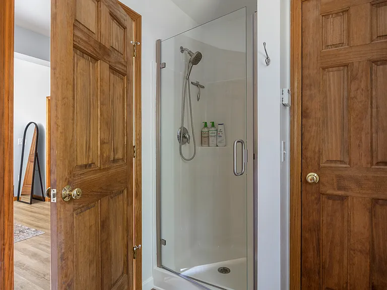 Shower in ensuite bathroom