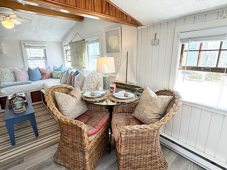 Comfortable seating for WFH or dining.