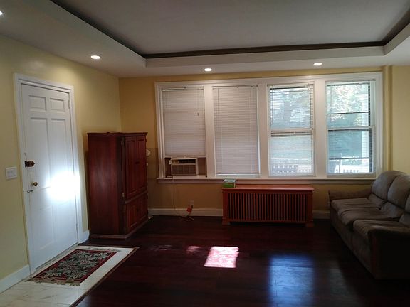 Large living room with recessed lighting