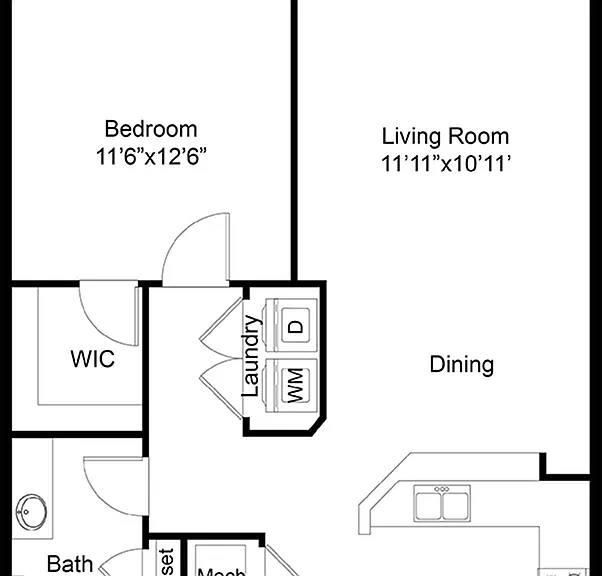 Aventura 1 | 1 Bedroom | 1 Bath | 693 SF Aventura 1 | 1 Bedroom | 1 Bath | 693 SF