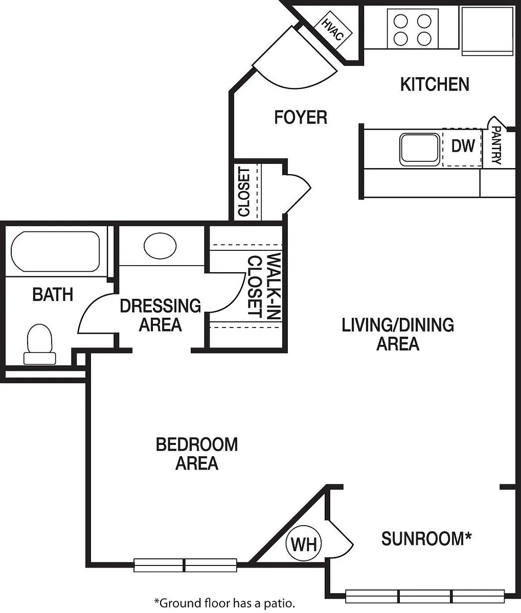 Floor plan 0x1C Renovated