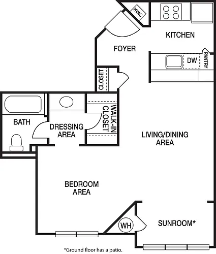 Floor plan 0x1D Renovated