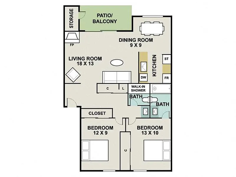 Floor plan B3