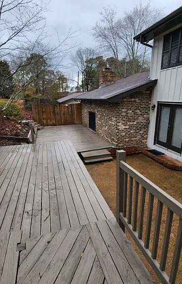 Back yard deck