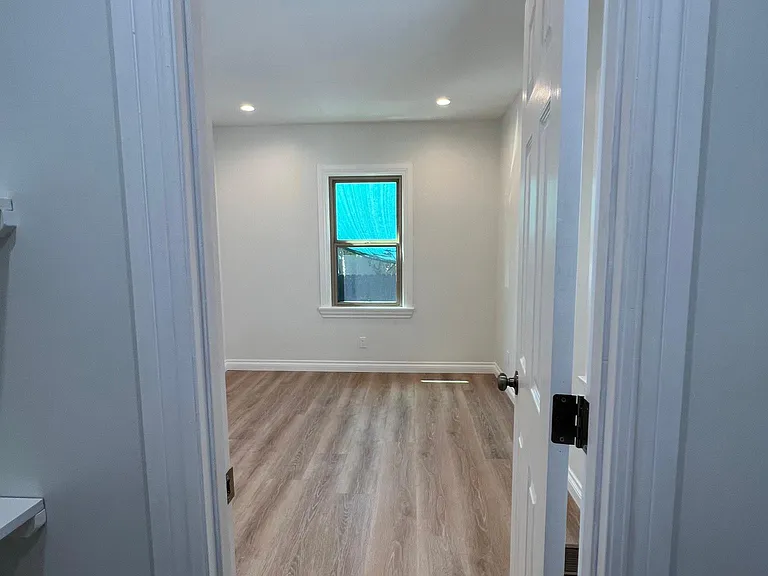Leaving walk-in closet.