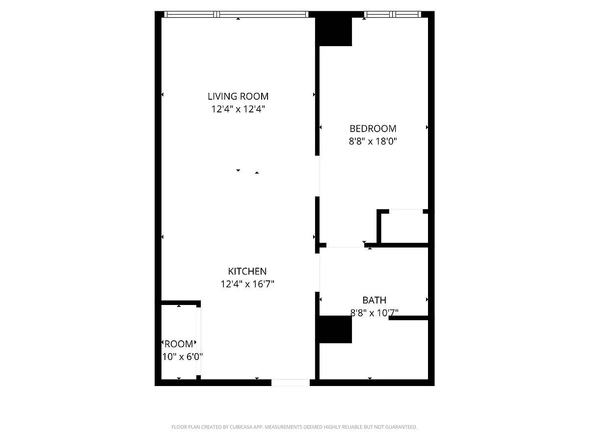 Floor plan 1BR 1BA