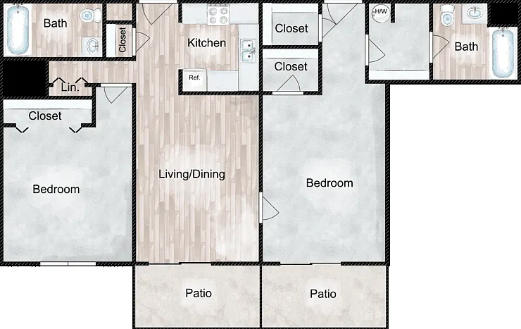 The Hollywood Floorplan Diagram