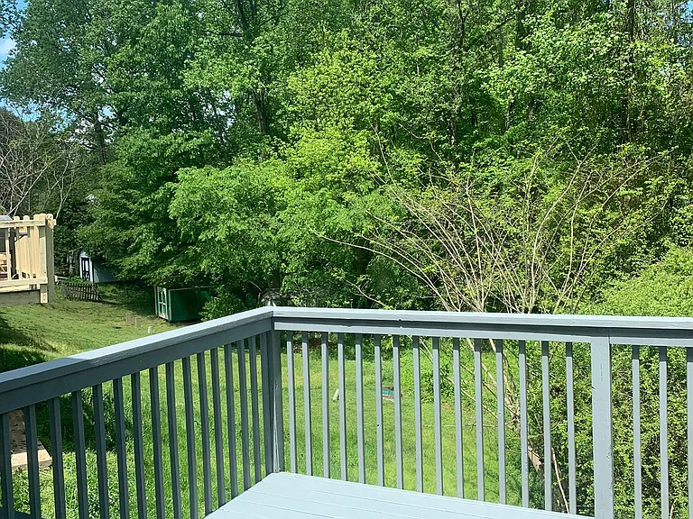 Deck view, Concrete deck beneath this one is not shown in this picture