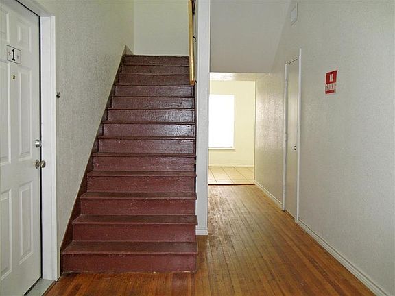 Stairs to the apartment on the second floor